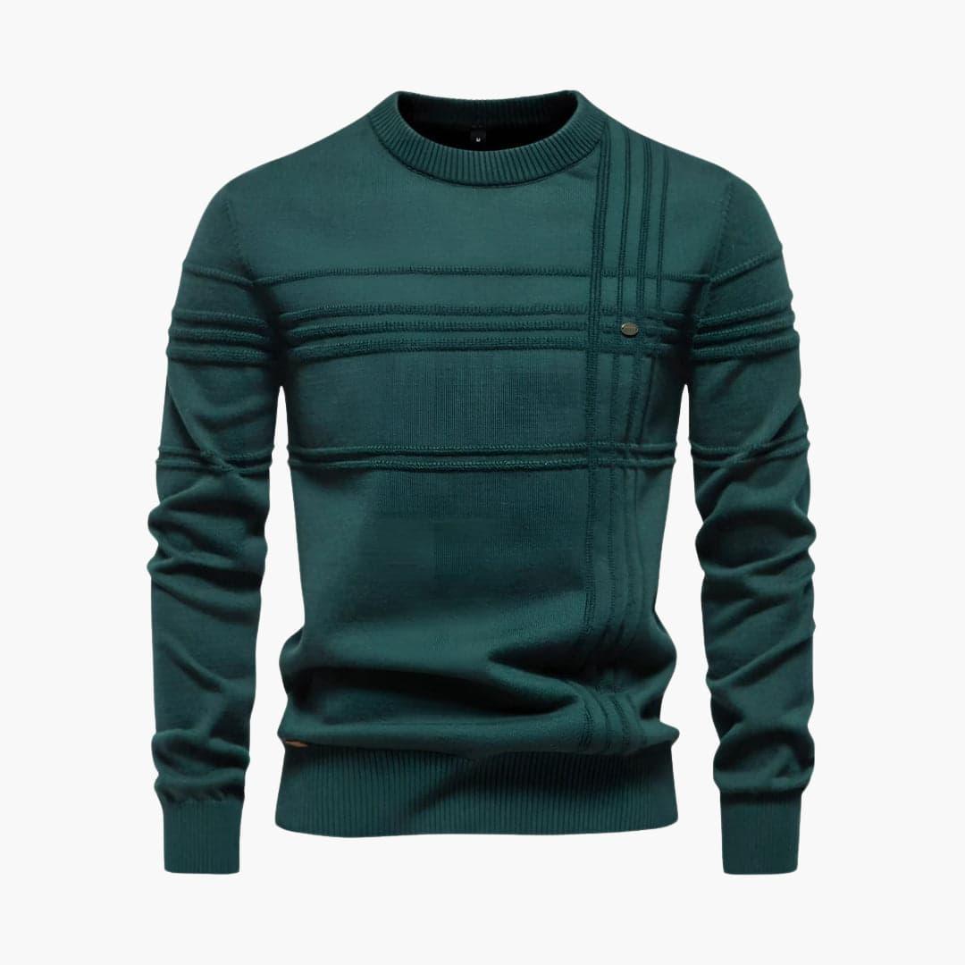 Comfortable Casual Round Neck Sweater for Men - MayfairMode