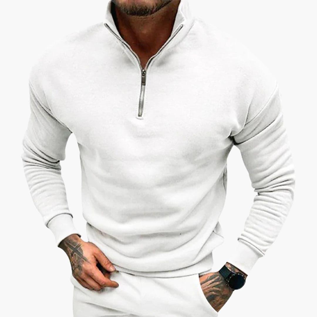 Comfortable Half-Zip Sweater for Men - MayfairMode