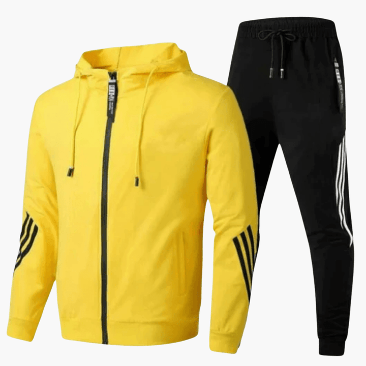 Stylish Two-Piece Tracksuit Set for Men - MayfairMode