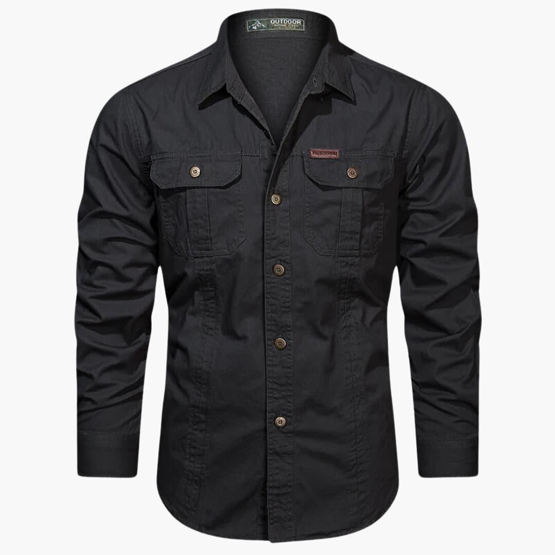 Comfortable Cargo Shirt with Practical Pockets for Men - MayfairMode