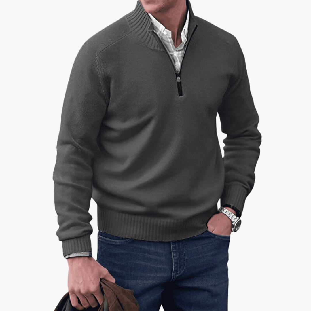 Comfortable Ribbed Sweater for Men - MayfairMode