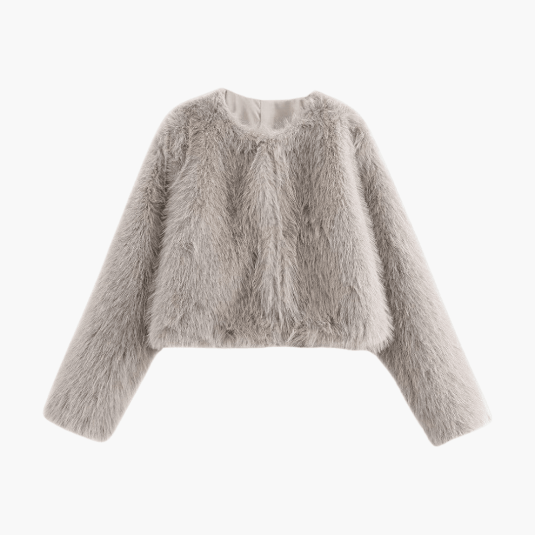 Stylish Thick Faux Fur Jacket for Women - MayfairMode