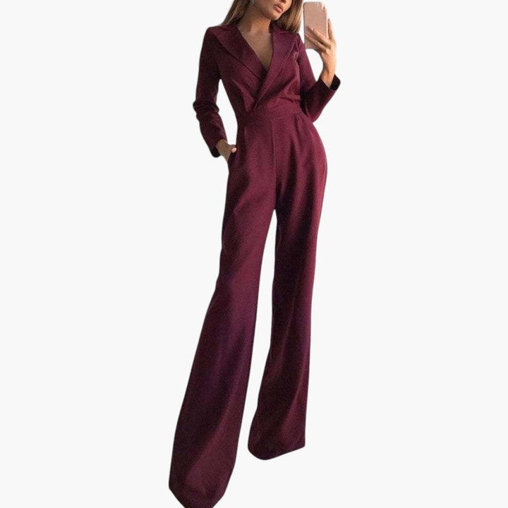 Sophisticated Tailored Jumpsuit for Women - MayfairMode