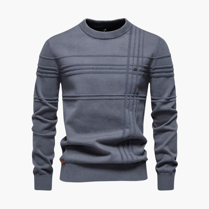 Comfortable Casual Round Neck Sweater for Men - MayfairMode