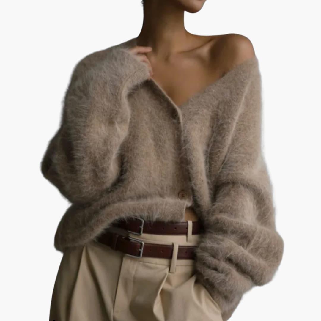 Luxurious Cashmere Cardigan for Women - MayfairMode