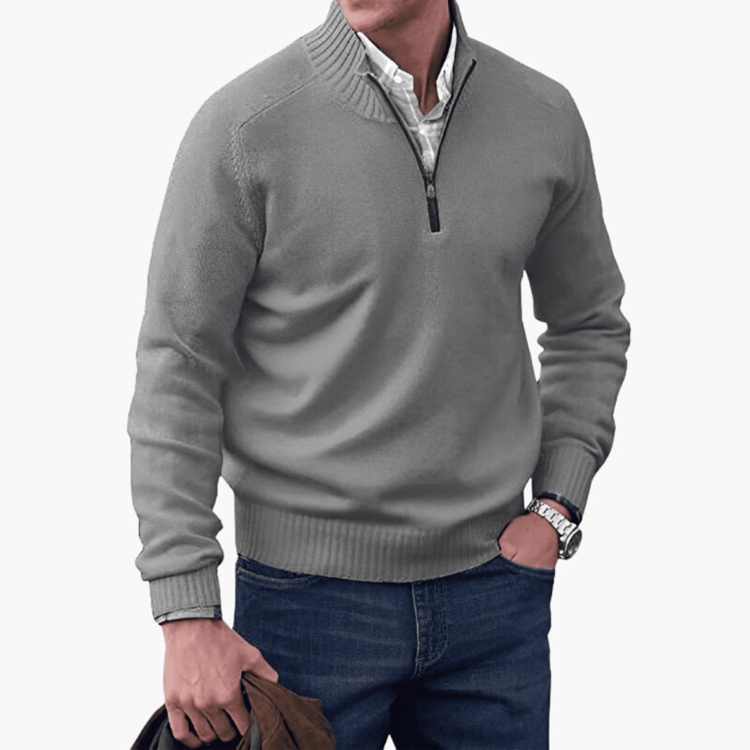 Comfortable Ribbed Sweater for Men - MayfairMode