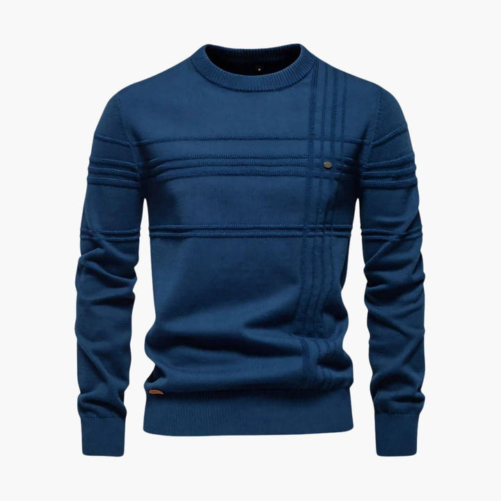 Comfortable Casual Round Neck Sweater for Men - MayfairMode