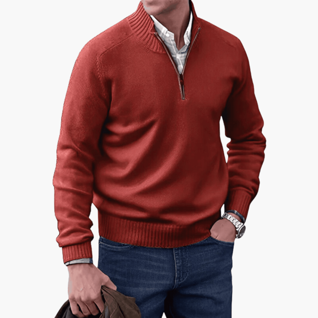 Comfortable Ribbed Sweater for Men - MayfairMode