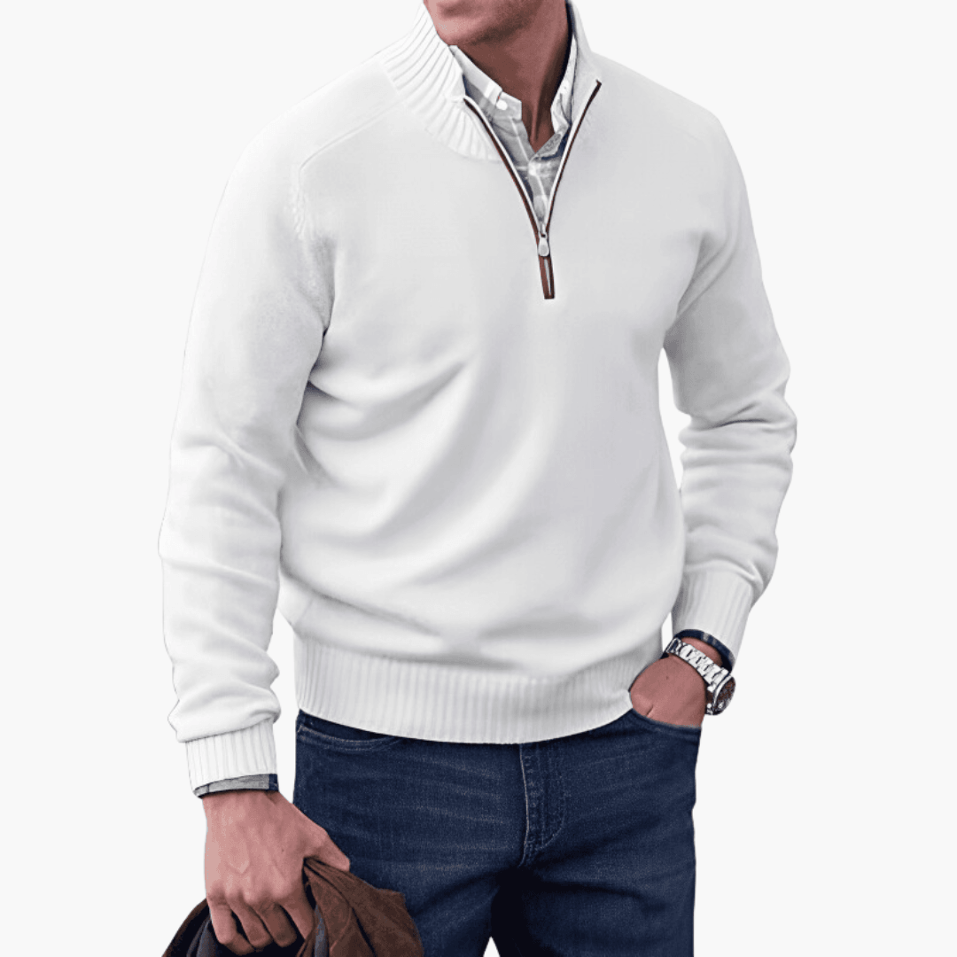 Comfortable Ribbed Sweater for Men - MayfairMode