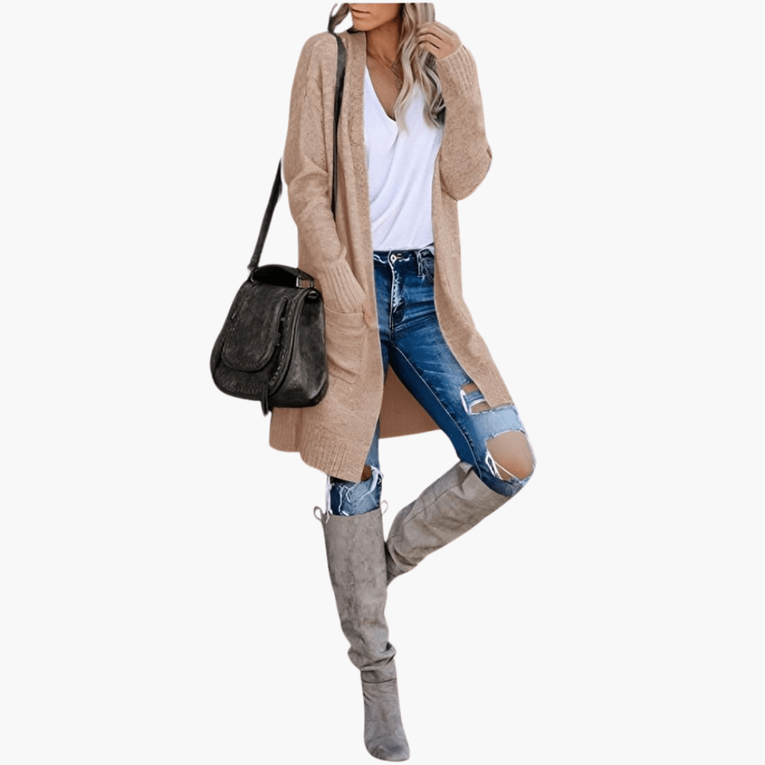 Comfortable Layering Knit Cardigan for Women - MayfairMode