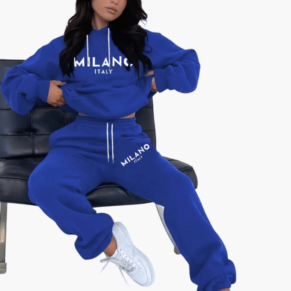 Comfortable Milano Hoodie and Joggers Set for Women - MayfairMode