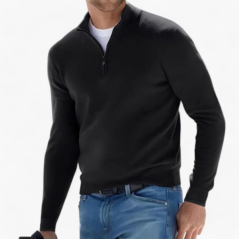 Versatile Half Zip Jumper for Men - MayfairMode