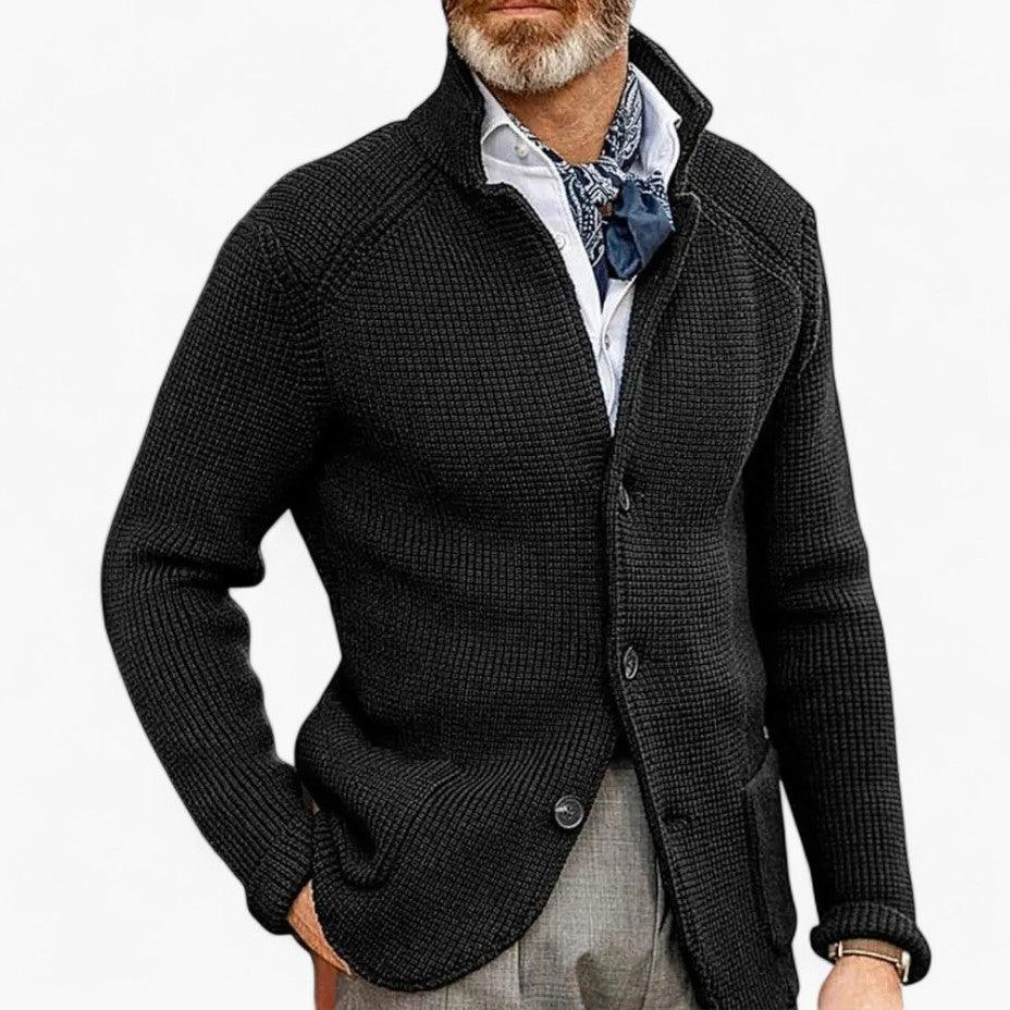 Stylish Retro Knitted Cardigan for Men - MayfairMode