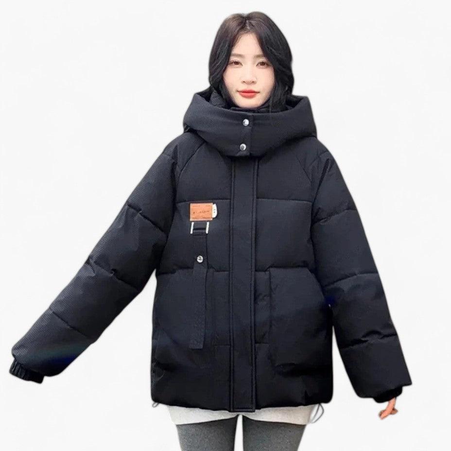 Stylish Padded Hooded Parka for Women - MayfairMode