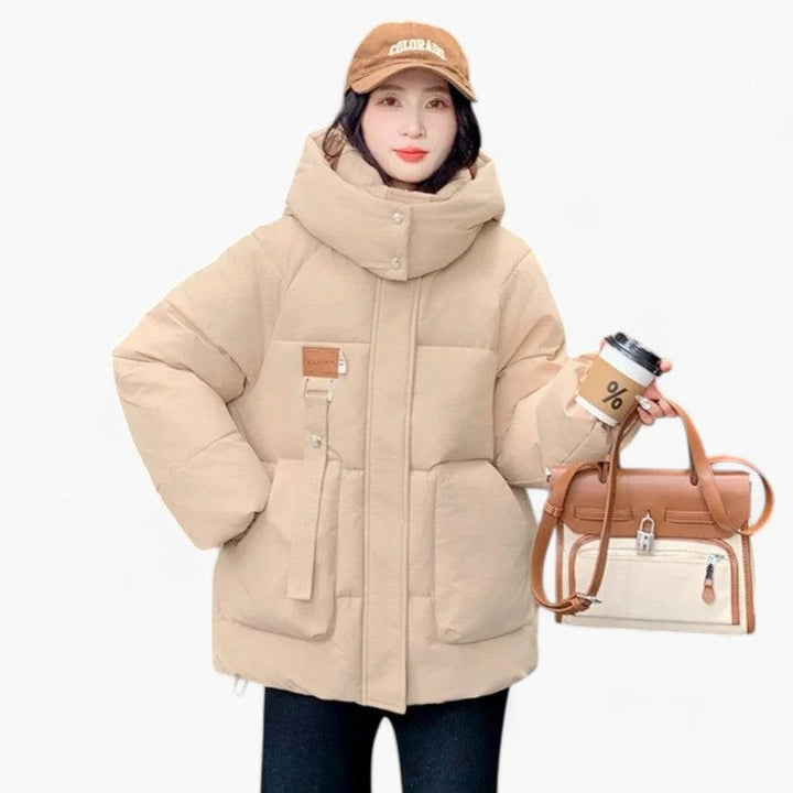 Stylish Padded Hooded Parka for Women - MayfairMode