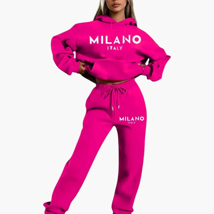 Comfortable Milano Hoodie and Joggers Set for Women - MayfairMode