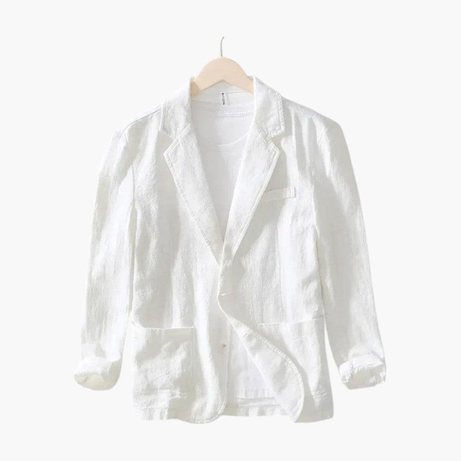 Stylish Linen Blend Spring Jacket for Men - MayfairMode