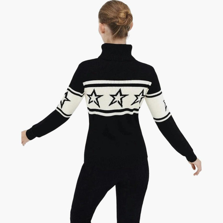 Star Pattern Knit Jumper for Women - MayfairMode