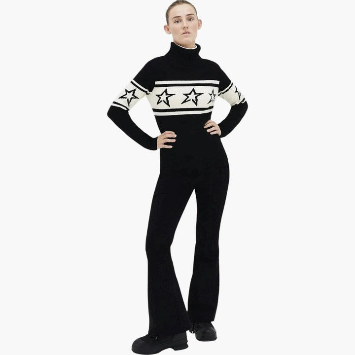 Star Pattern Knit Jumper for Women - MayfairMode