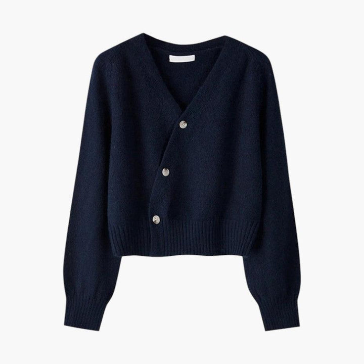 Premium Merino Wool Button Cardigan for Women - MayfairMode