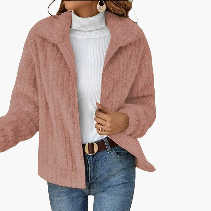 Soft Long Fleece Cardigan for Women - MayfairMode