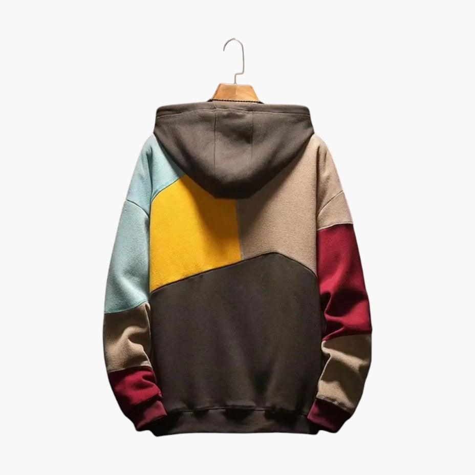 Bold Geometric Artistic Hoodie for Men - MayfairMode