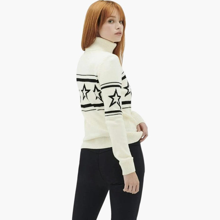 Star Pattern Knit Jumper for Women - MayfairMode