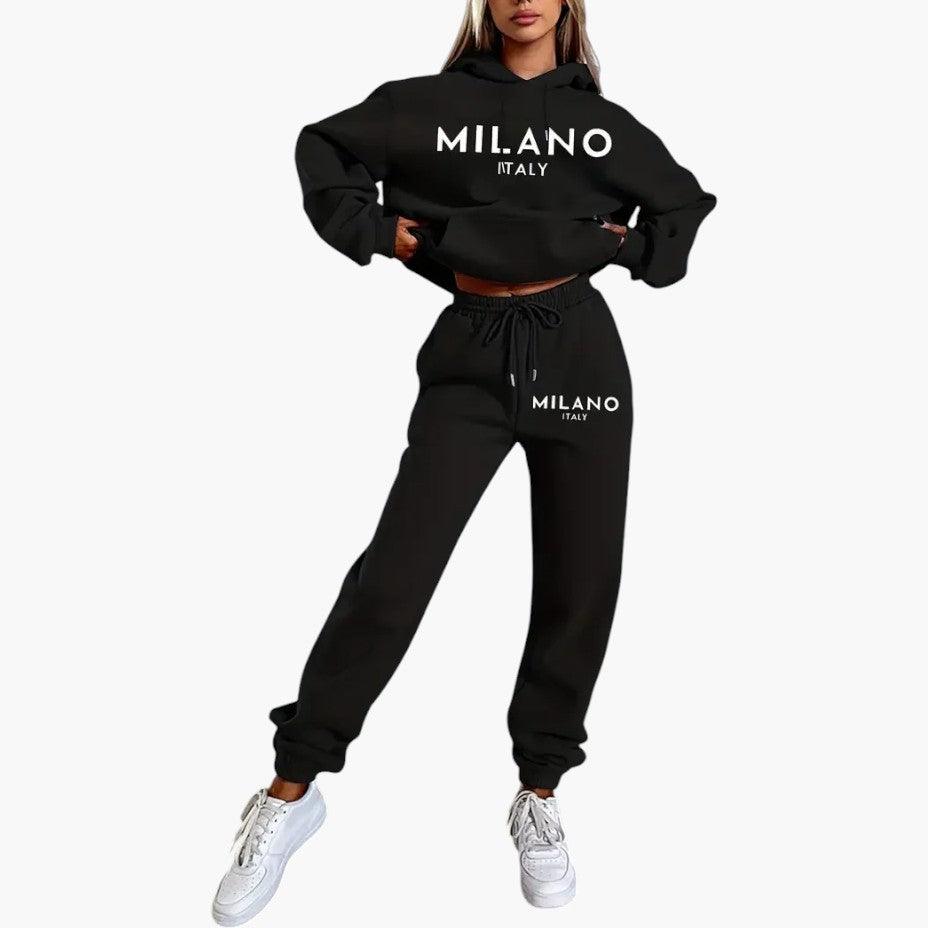 Comfortable Milano Hoodie and Joggers Set for Women - MayfairMode