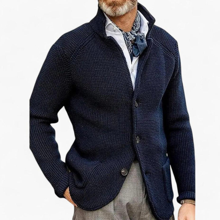 Stylish Retro Knitted Cardigan for Men - MayfairMode