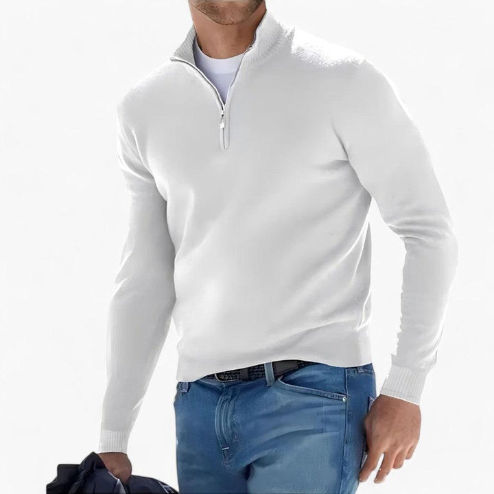 Versatile Half Zip Jumper for Men - MayfairMode